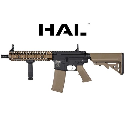 FUSIL SPECNA ARMS DANIEL DEFENSE SA-C19 CORE HAL ETU ASG NEGRO-TAN