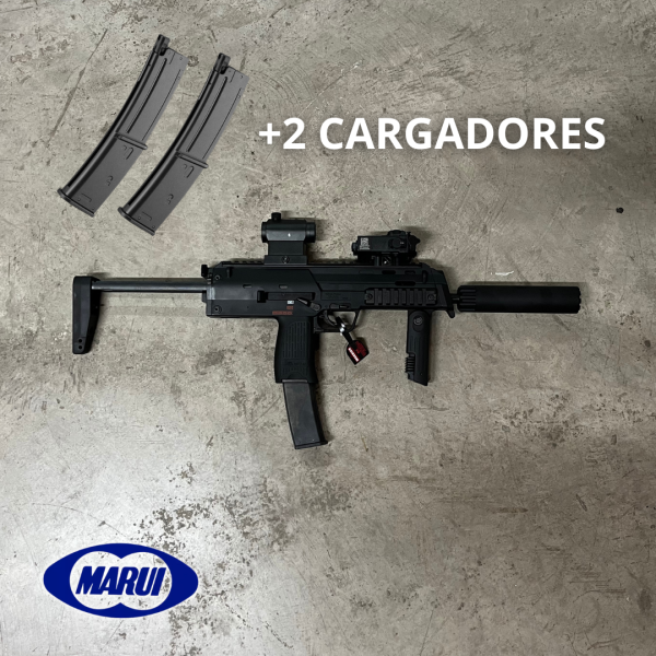 COMBO MP7 TM + 2 CARGADORES EXTRA Y ACCESORIOS NEGRO