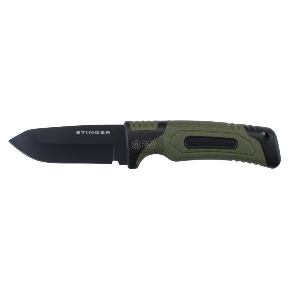 NAVAJA STINGER "MISTRAL" ST1 (8CM) - VERDE & NEGRA