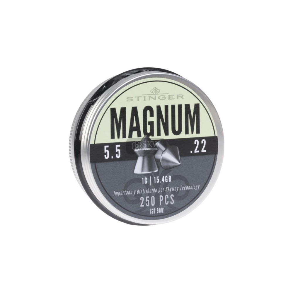 PERDIGONES STINGER MAGNUM 5.5MM/1GR 250PCS