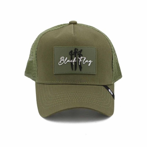 GORRA "BLACK FLAG" CORSO C/ REJILLA - RANGER GREEN