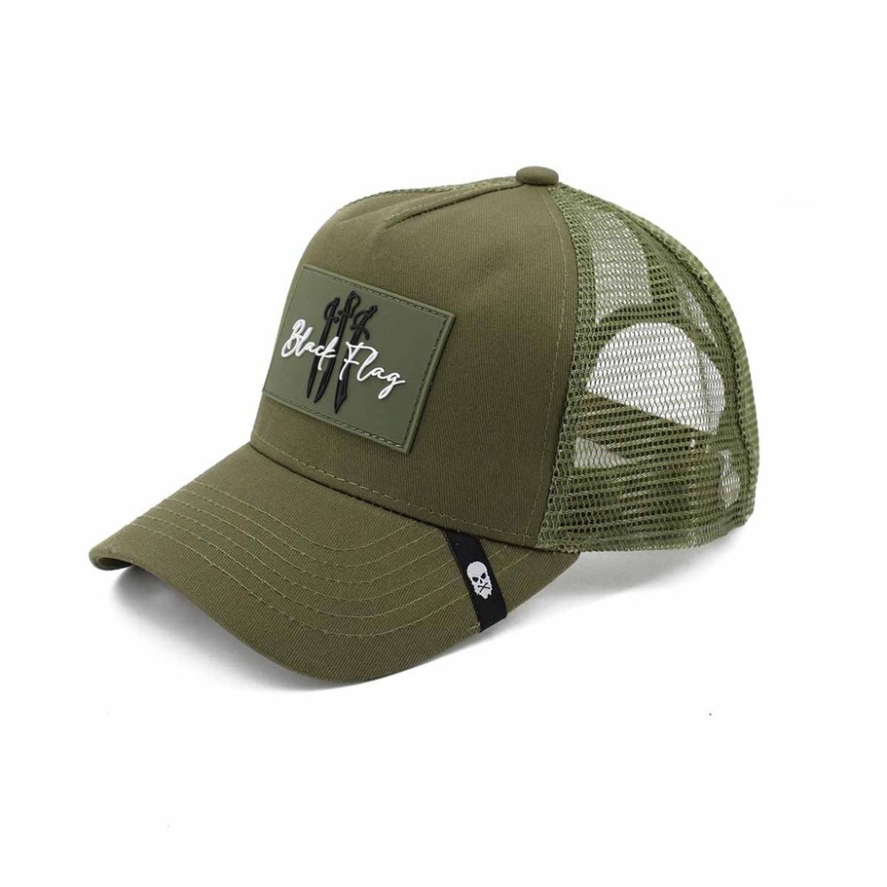 GORRA "BLACK FLAG" CORSO C/ REJILLA - RANGER GREEN