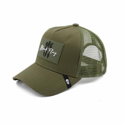 GORRA "BLACK FLAG" CORSO C/ REJILLA - RANGER GREEN