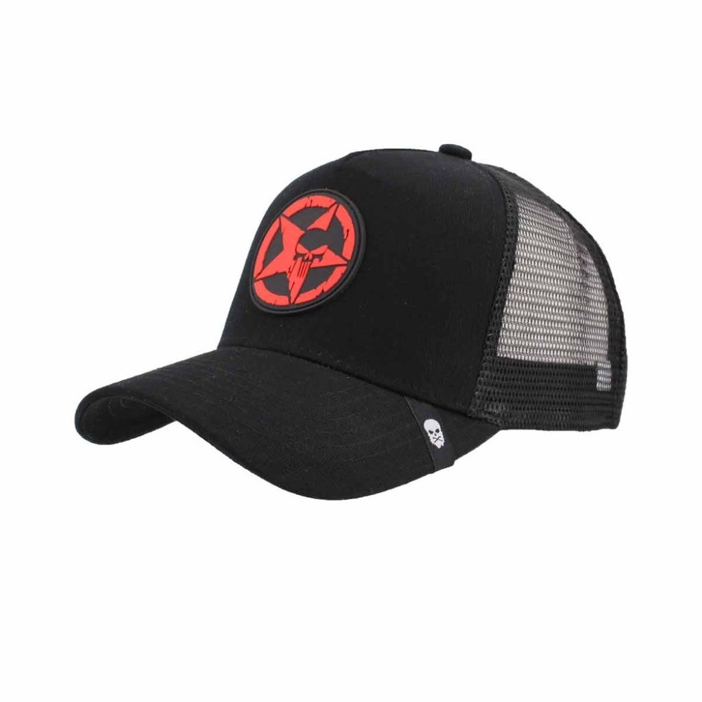GORRA "PUNISHER" IMMORTAL WARRIOR C/ REJILLA - NEGRA