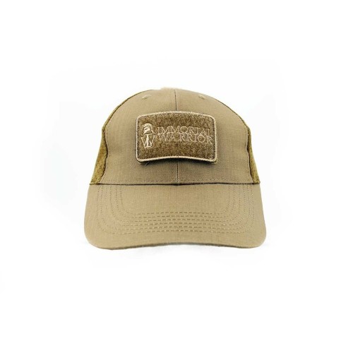 GORRA IMMORTAL WARRIOR C/ VELCRO & REJILLA - COYOTE