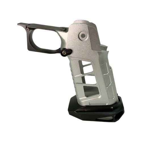 GRIP STRIKE TECH ESQUELETIZADO PLATA Y NEGRO PARA HI-CAPA