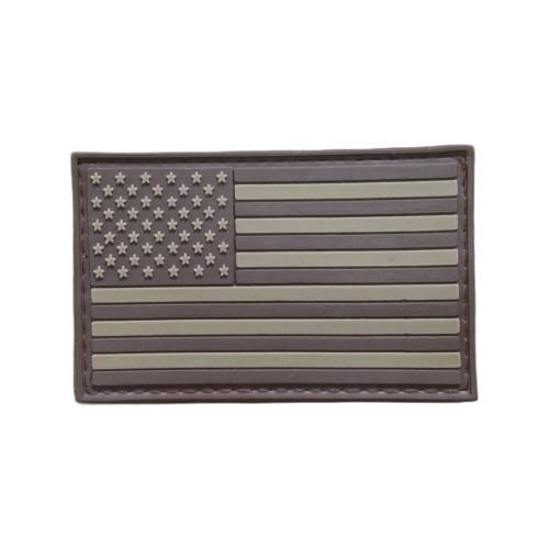PARCHE PVC BANDERA AMERICANA (BORDES CUADRADOS) TAN