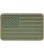 PARCHE PVC BANDERA AMERICANA (BORDES REDONDEADOS) VERDE
