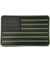 PARCHE PVC BANDERA AMERICANA (BORDES CUADRADOS) VERDE/NEGRO