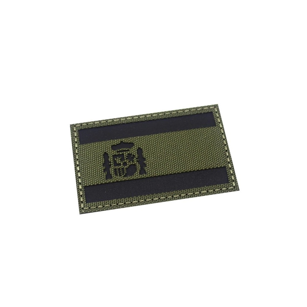 PARCHE IR BANDERA ESPAÑOLA VERDE