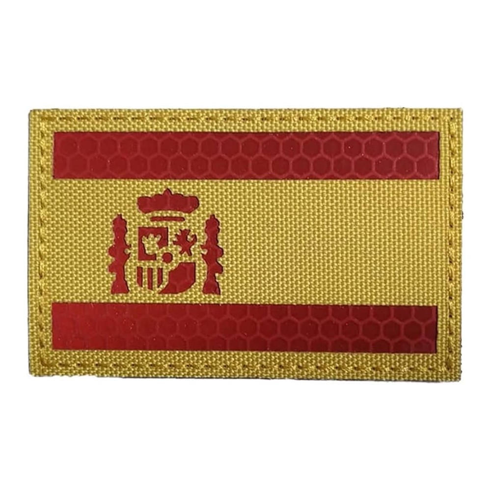 PARCHE REFLECTANTE BANDERA ESPAÑOLA AMARILLA-ROJA