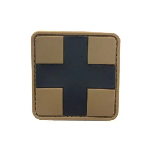 PARCHE PVC MEDICO TAN-NEGRO