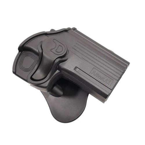 PISTOLERA RÍGIDA AMOMAX CZ 75D COMPACT DIESTRA - NEGRA