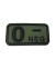 PARCHE IMMORTAL PVC GRUPO SANGUINEO 0 NEGATIVO VERDE