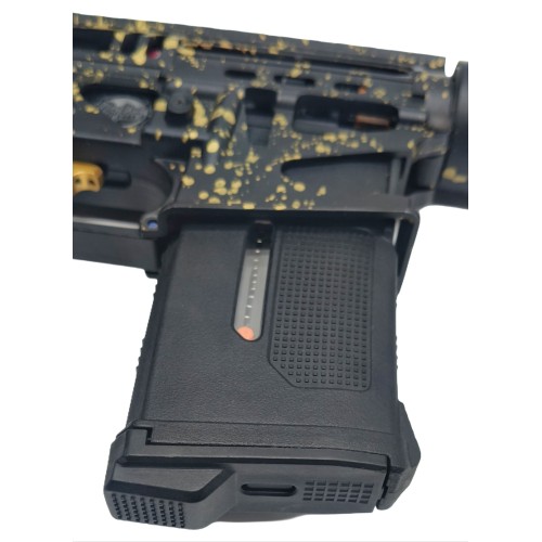 (SEGUNDA MANO) - FUSIL SPEEDSOFT WATC CUSTOM SEMI NUEVO - NEGRO & DORADO
