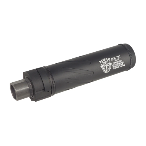 SILENCIADOR 5KU (14MM) Q/D "SPECIAL FORCE" 144-B ESTRIADO 150MM - NEGRO
