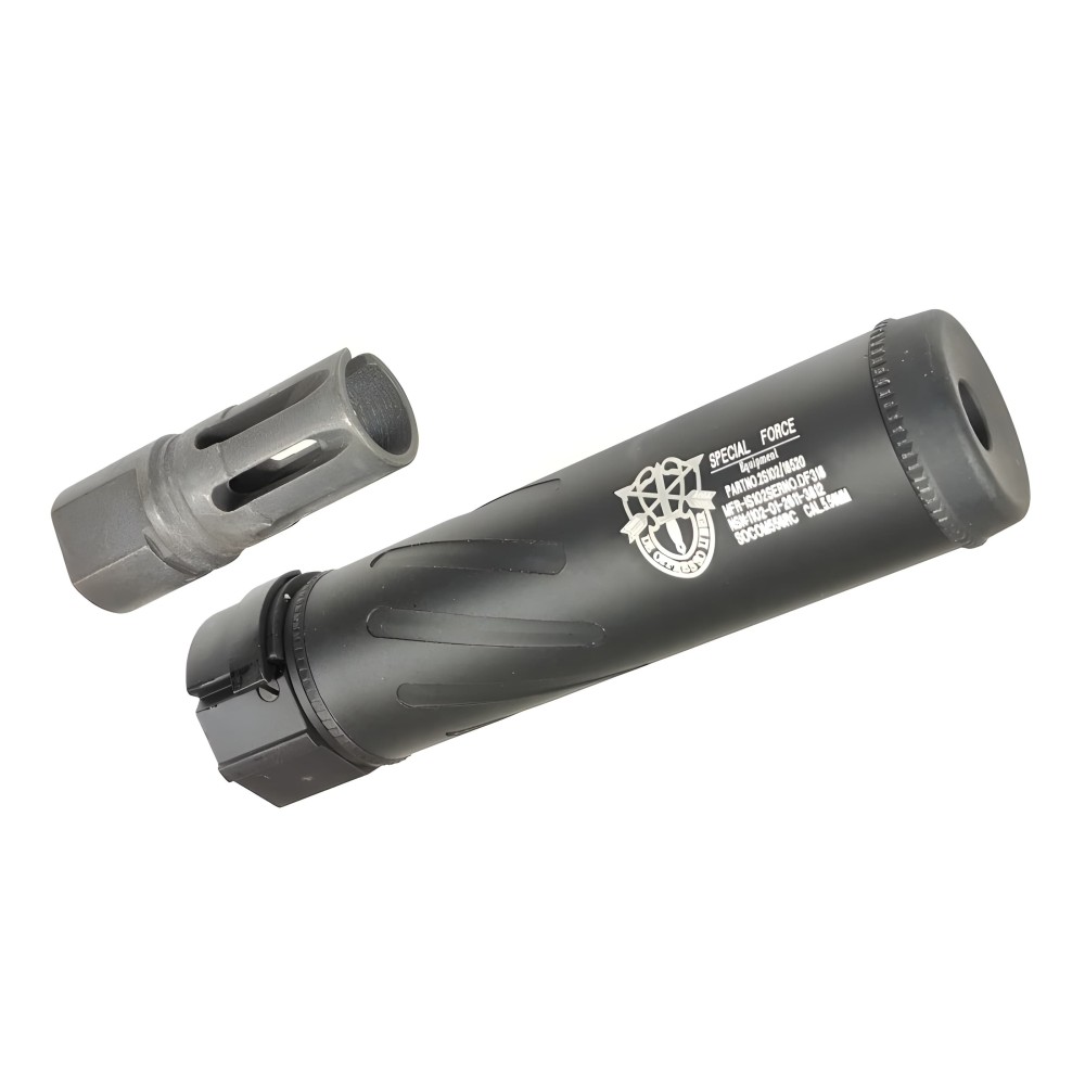 SILENCIADOR 5KU (14MM) Q/D "SPECIAL FORCE" 144-A 150MM - NEGRO