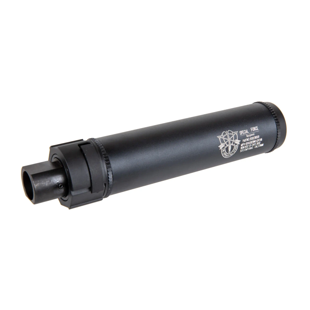 SILENCIADOR 5KU (14MM) Q/D "SPECIAL FORCE" 141-A 170MM - NEGRO