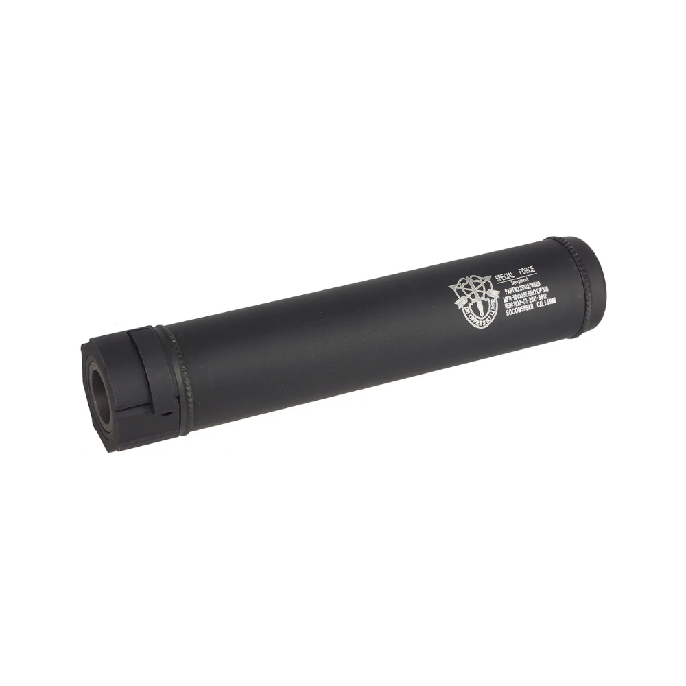 SILENCIADOR 5KU (14MM) Q/D "SPECIAL FORCE" 142-A 185MM - NEGRO