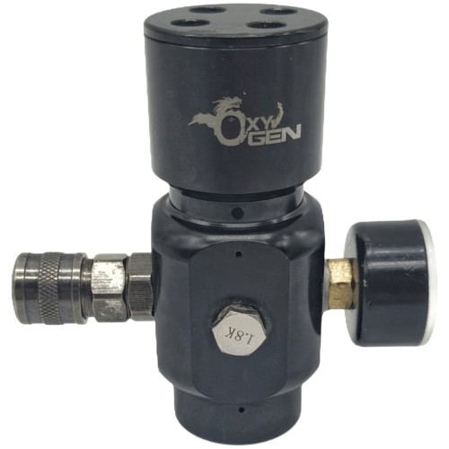 (SEGUNDA MANO) - REGULADOR OXYGEN 0-150 PSI - NEGRO
