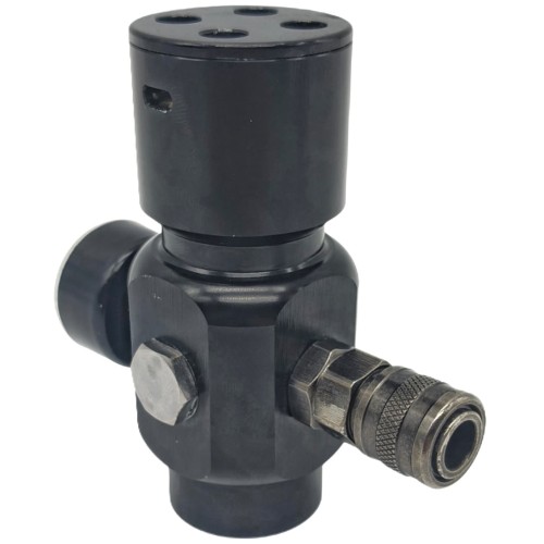 (SEGUNDA MANO) - REGULADOR OXYGEN 0-150 PSI - NEGRO
