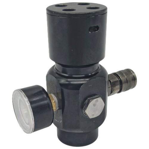 (SEGUNDA MANO) - REGULADOR OXYGEN 0-150 PSI - NEGRO