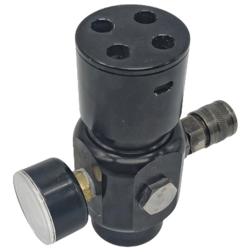 (SEGUNDA MANO) - REGULADOR OXYGEN 0-150 PSI - NEGRO