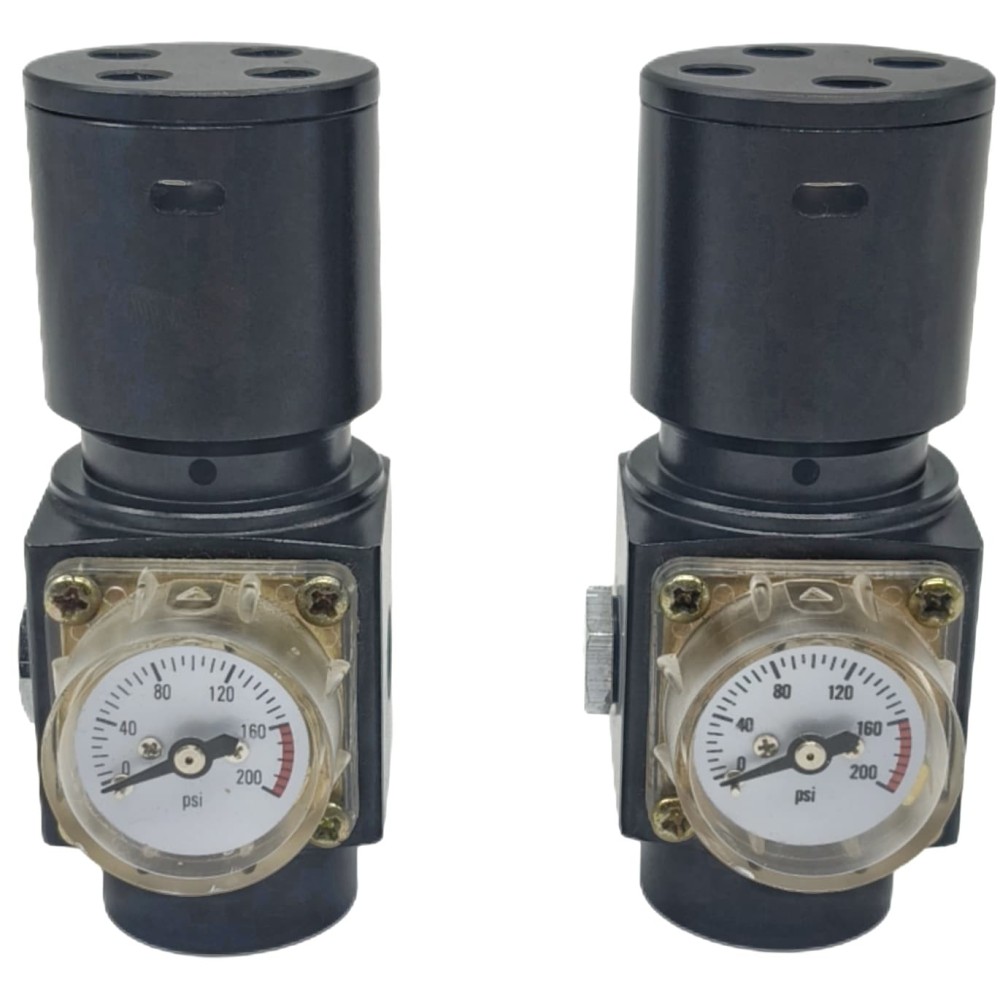 (SEGUNDA MANO) - REGULADORES BALYSTIK 0-200 PSI (1 UND.) - NEGROS