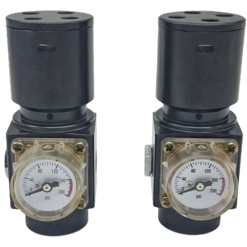 (SEGUNDA MANO) - REGULADORES BALYSTIK 0-200 PSI (1 UND.) - NEGROS