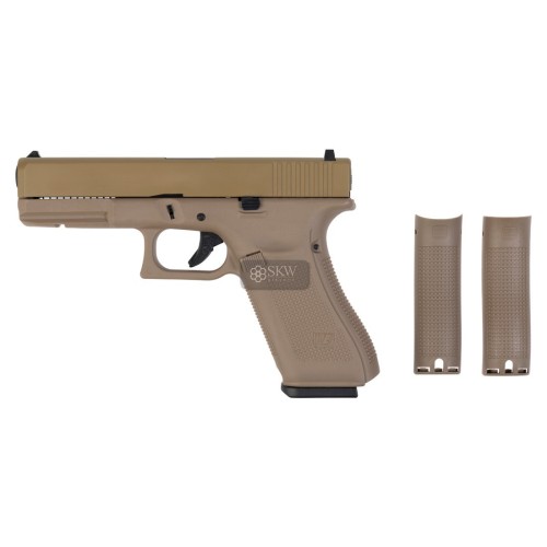 PISTOLA WE G17 V5 FULL METAL TAN