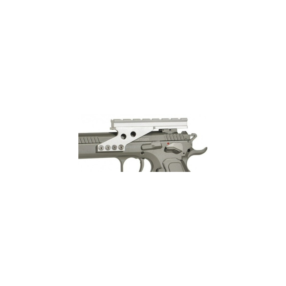 RAÍL DE ALUMINIO TANFOGLIO PARA PISTOLA - PLATEADO