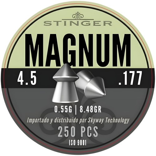 PERDIGONES STINGER MAGNUM 4.5MM/0.55GR 250PCS