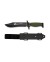 CUCHILLO ALBAINOX SIERRA 18CM C/FUNDA ABS NEGRO-VERDE