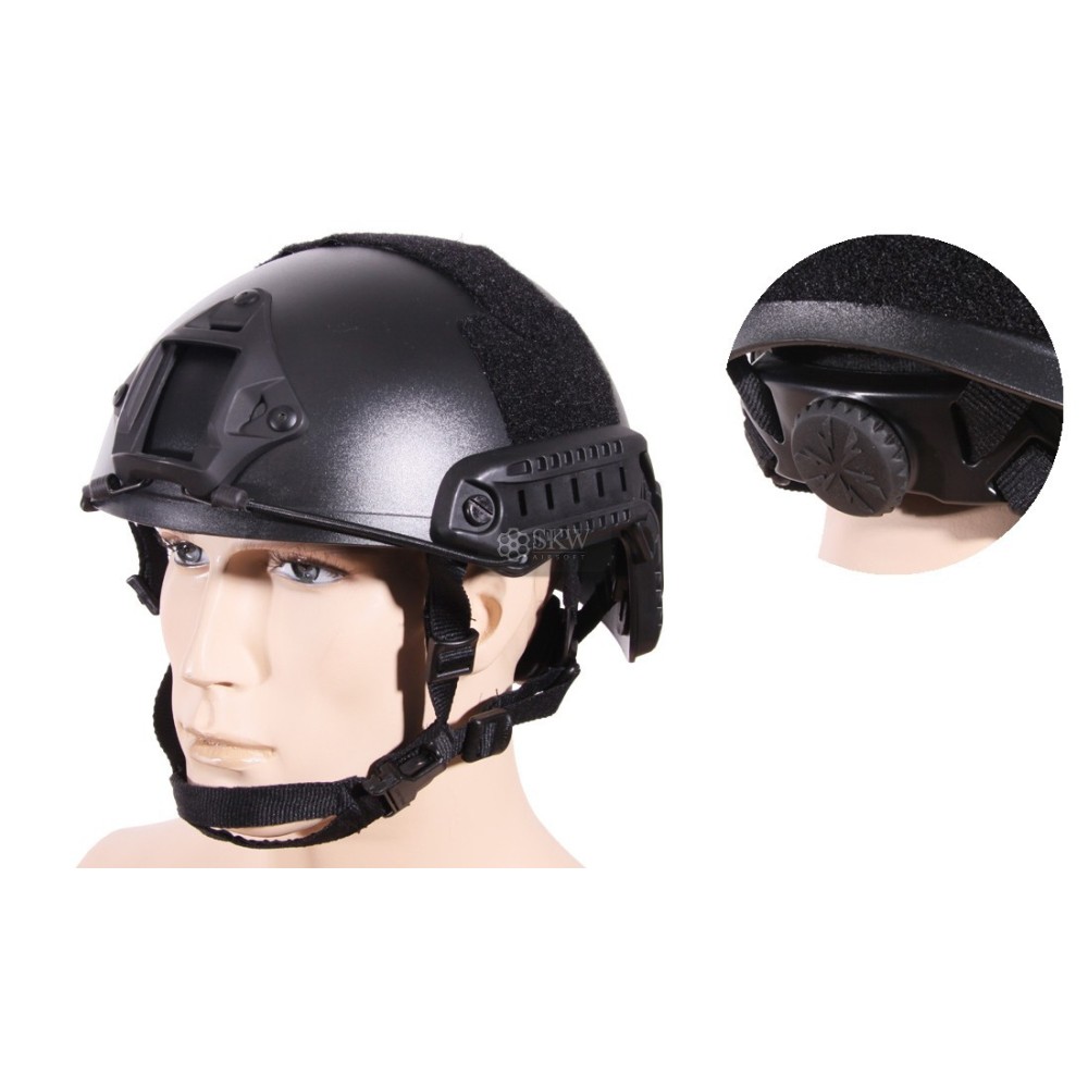 CASCO FAST MH NEGRO AJUSTABLE EMERSON