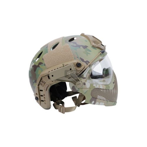CASCO TIPO FAST Y MASCARA MTC DELTA TACTICS