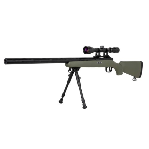 FUSIL SPECNA ARMS SA-S12 EDGE VSR-10 C/ VISOR Y BIPODE VERDE