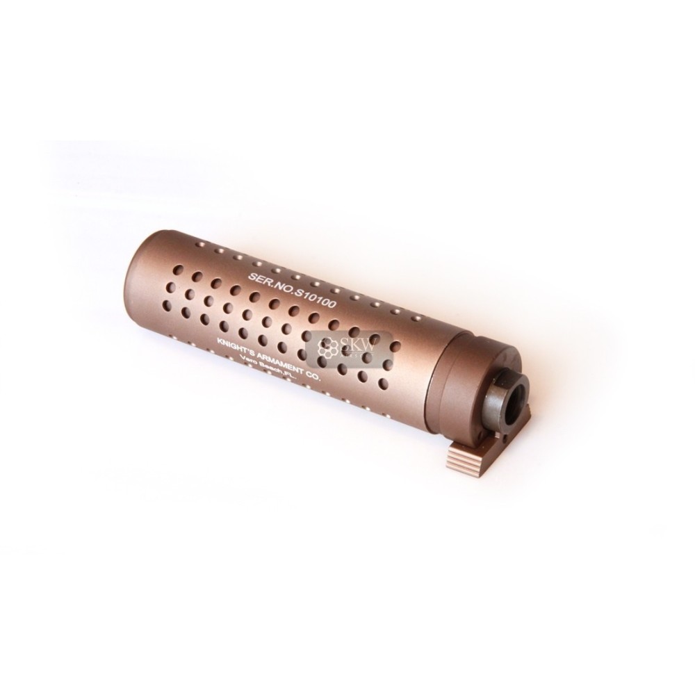 SILENCIADOR CORTO CLIP CON BOCACHA 150MM TAN