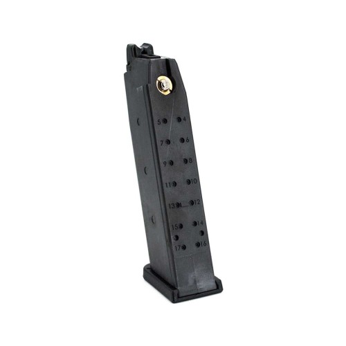 CARGADOR PISTOLA WE GAS GLOCK 17 ABS NEGRO
