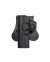 FUNDA PISTOLA RIGIDA ZURDOS AMOMAX GLOCK NEGRA