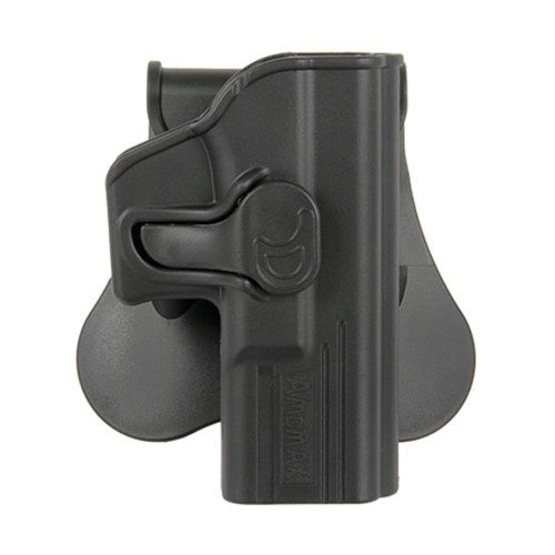 FUNDA PISTOLA RIGIDA AMOMAX GLOCK 19 NEGRA