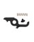 CUT OFF LEVER SHS VER.2 NEGRO
