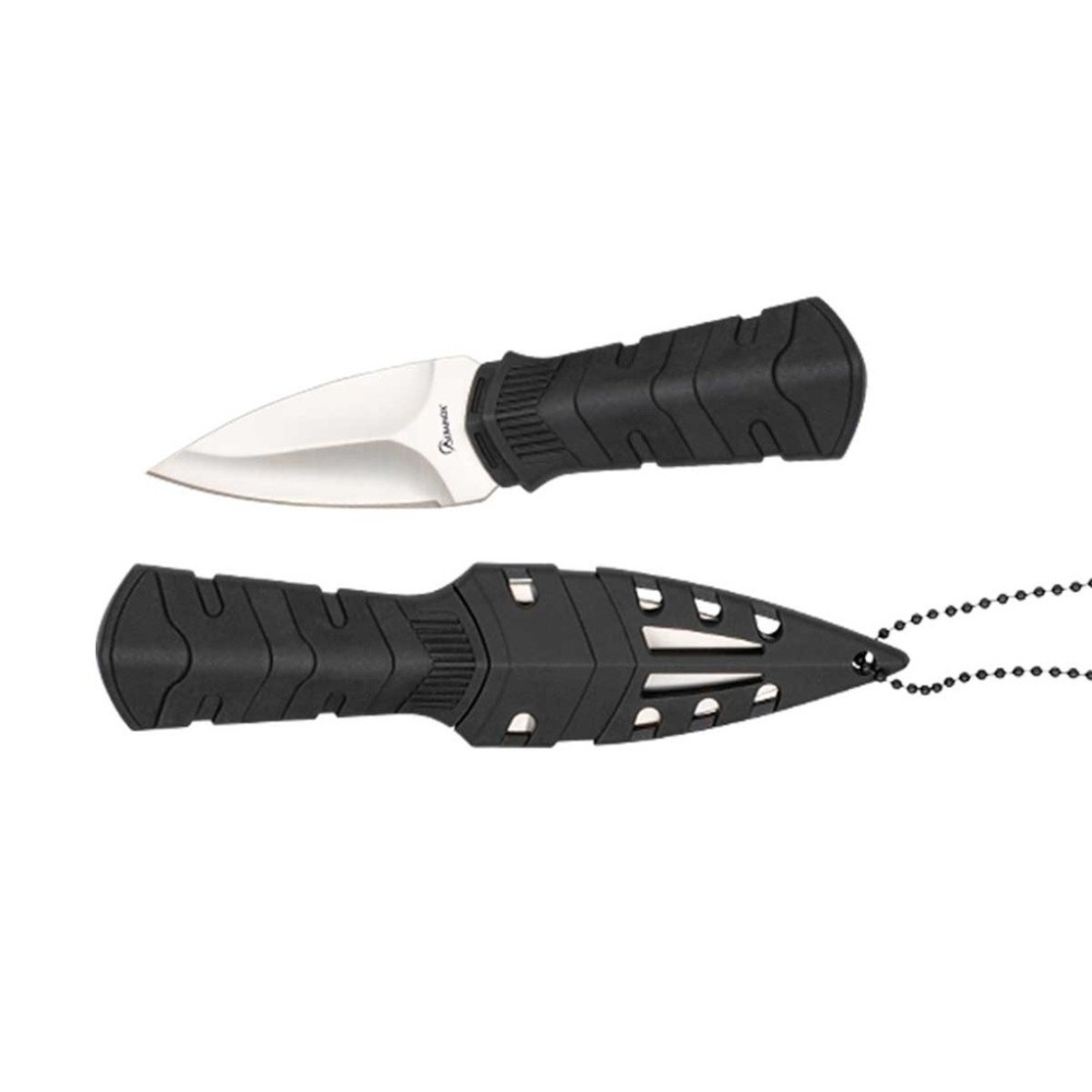 CUCHILLO ALBAINOX COLGANTE FUNDA RIGIDA 14 CM NEGRO