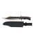 CUCHILLO ALBAINOX TÁCTICO PUÑO GOMA 29CM NEGRO