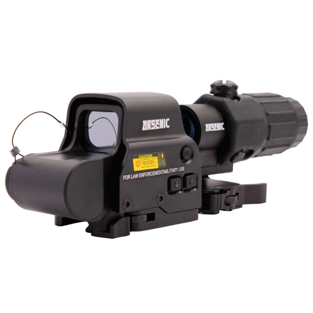 SET ARSENIC ARGON RED DOT & MAGNIFICADOR AS558 y G33 NEGRO