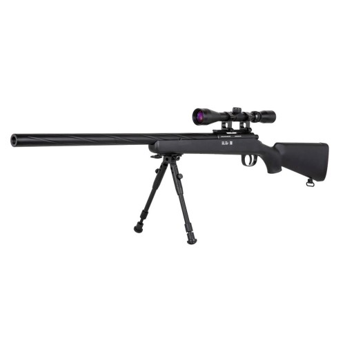 FUSIL SPECNA ARMS SA-S12 EDGE VSR-10 C/ VISOR Y BIPODE NEGRO