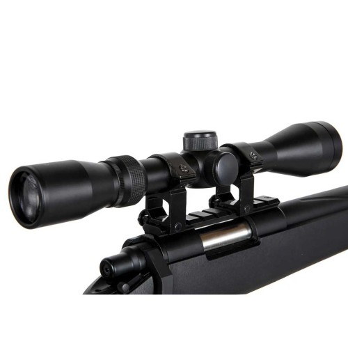 FUSIL SPECNA ARMS SA-S12 EDGE VSR-10 C/ VISOR Y BIPODE NEGRO
