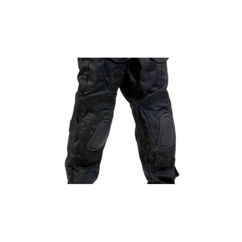 UNIFORME DELTA TACTICS CON RODILLERAS NEGRO