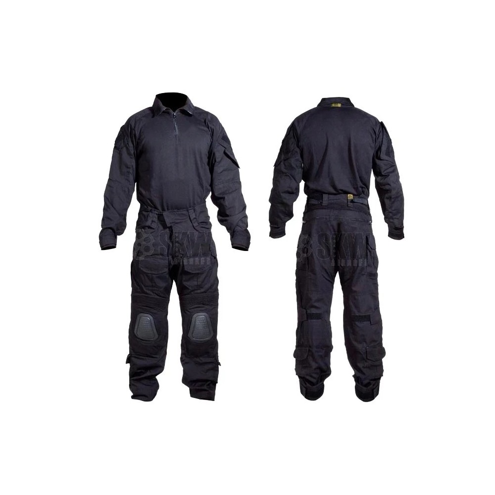 UNIFORME DELTA TACTICS CON RODILLERAS NEGRO