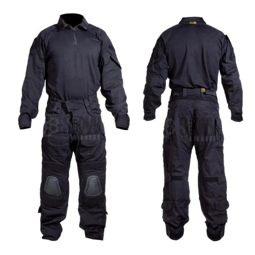 UNIFORME DELTA TACTICS CON RODILLERAS NEGRO
