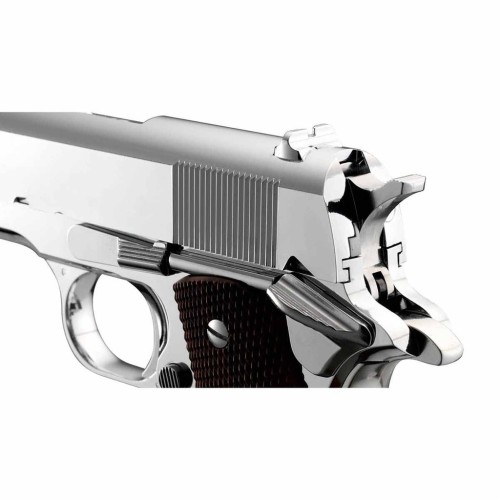 PISTOLA MARUI COLT MARK IV SERIES 70 NICKEL PLATA